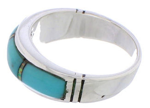 Sterling Silver Southwest Turquoise Jewelry Ring Size 6-3/4 ZX35465